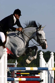 grand prix jumping at Amen Corner