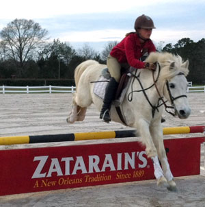 Having fun at the Jumpers Only show